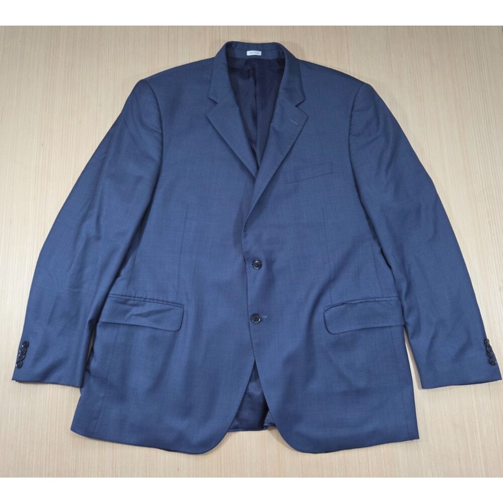 Vtg Peter Millar Sport Coat Mens 50T Navy 100% Wool Jacket Union Made Canada